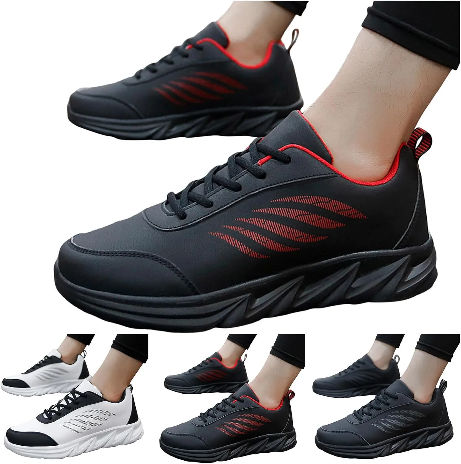 Arch Support Sports Shoes for Men Breathable Casual Comfortable Walking Sneaker Men's Breathable Barefoot Shoes