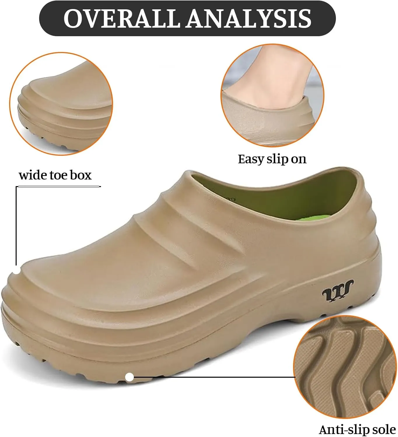 Armadillo Clogs Nurses Shoes for Women Men Non Slip Work Shoes Women Food Service Chef Shoe for Men Non Slip Kitchen Shoe Clogs Oil Resistant Nursing Arch Support Waterproof Wide Width Sneakers Garden