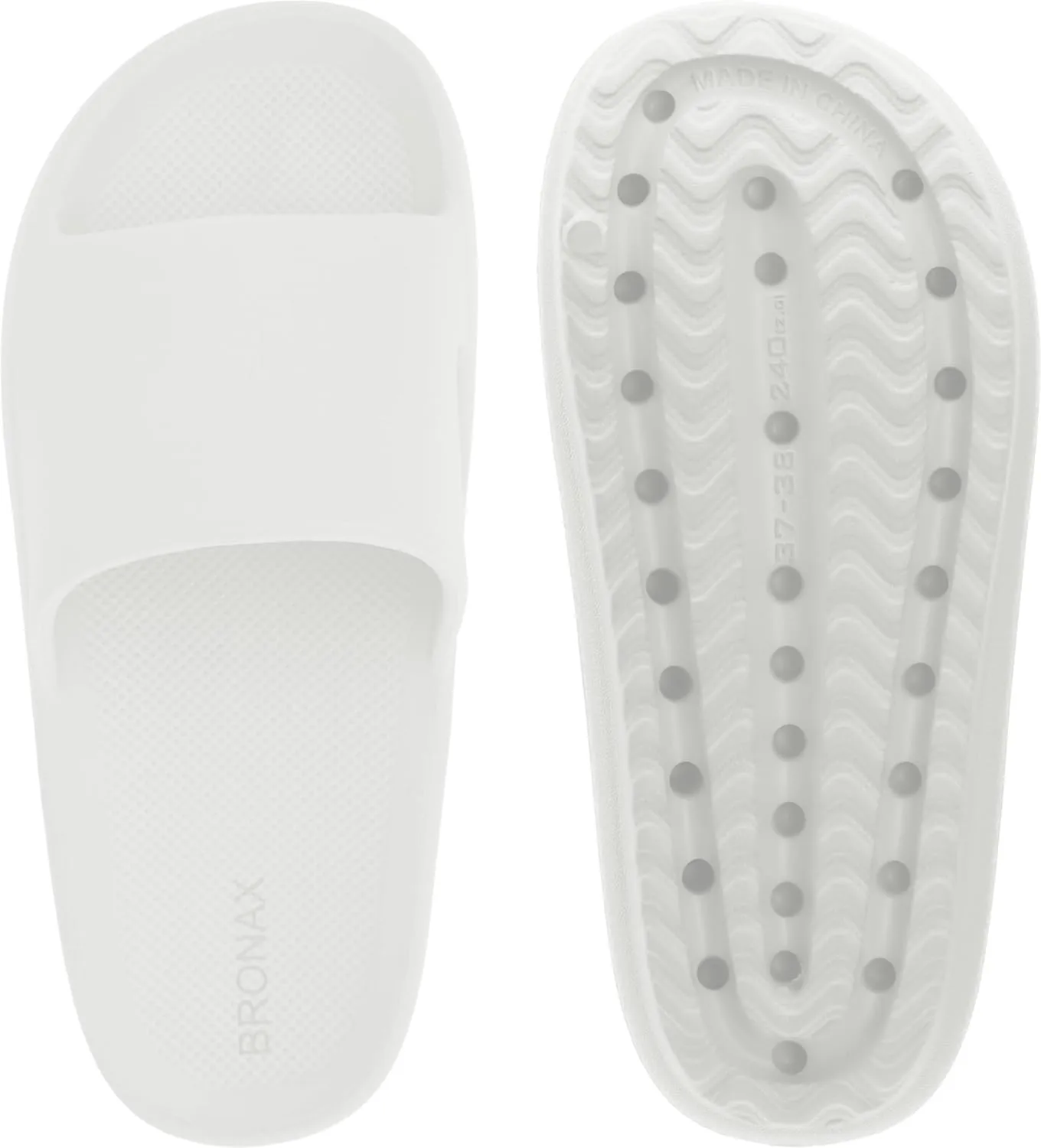 BRONAX Arch Support Slides for Women and Mens | Cushioned Thick Sole Pain Relief Slippers