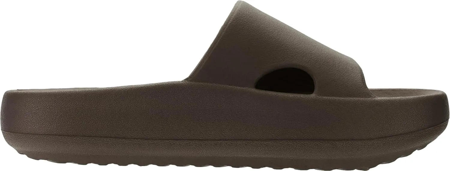 BRONAX Arch Support Slides for Women and Mens | Cushioned Thick Sole Pain Relief Slippers