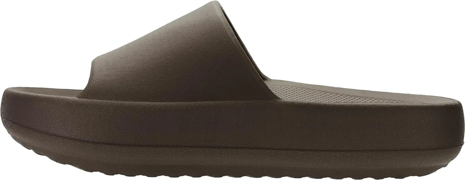BRONAX Arch Support Slides for Women and Mens | Cushioned Thick Sole Pain Relief Slippers