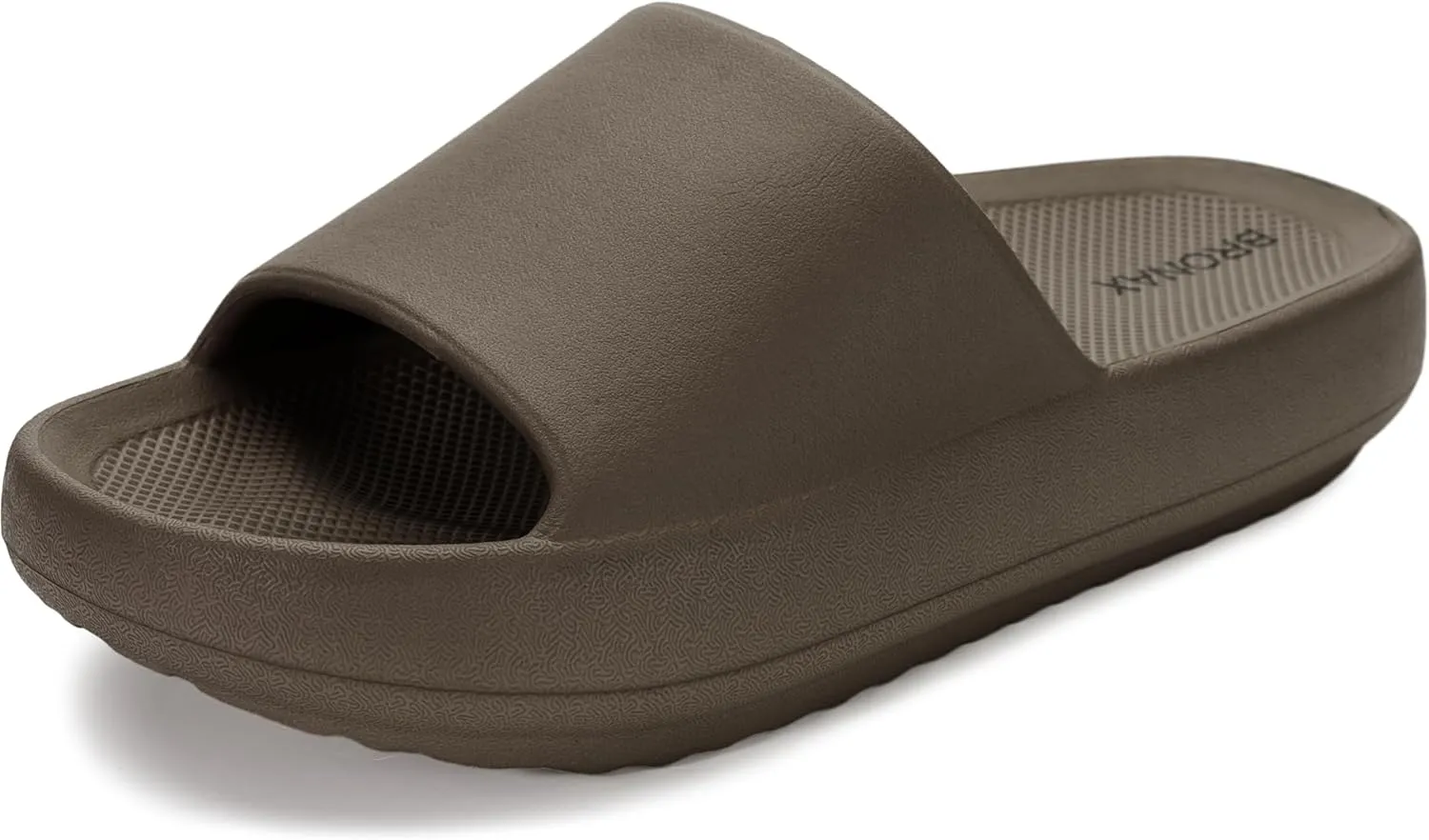 BRONAX Arch Support Slides for Women and Mens | Cushioned Thick Sole Pain Relief Slippers