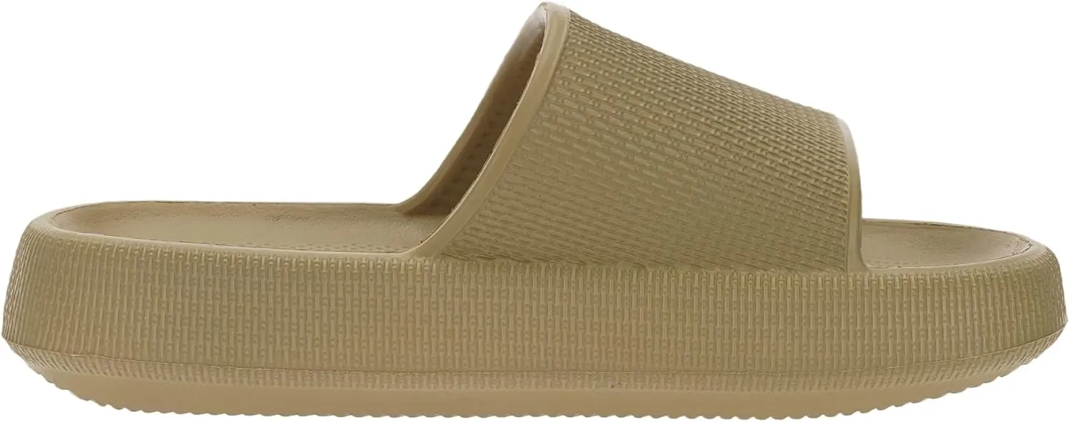 BRONAX Pillow Slippers for Women and Men | House Slides Shower Sandals | Cushioned Thick Sole
