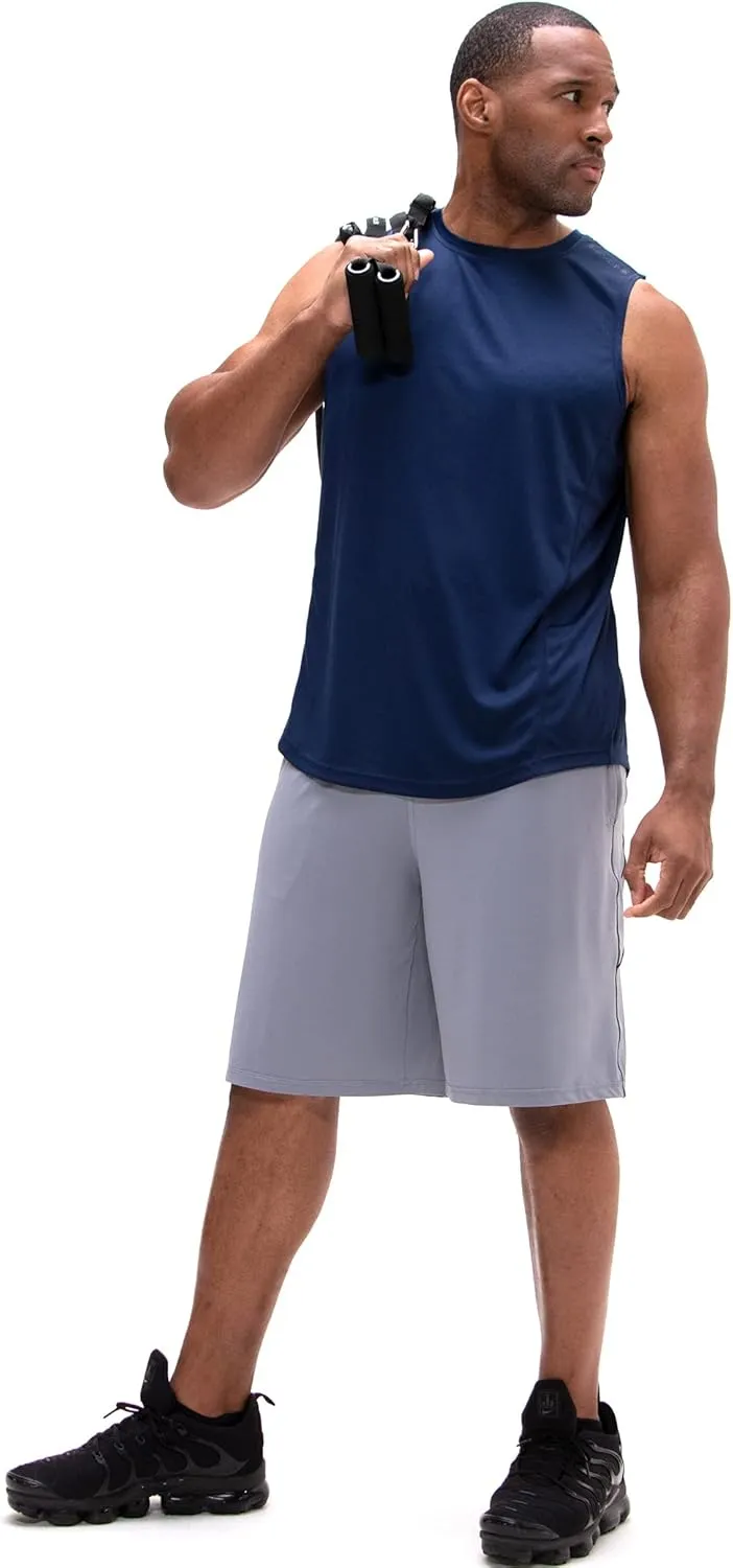 DEVOPS Men's Relaxed-Fit Workout Loungewear Gym Tank Top Sleeveless