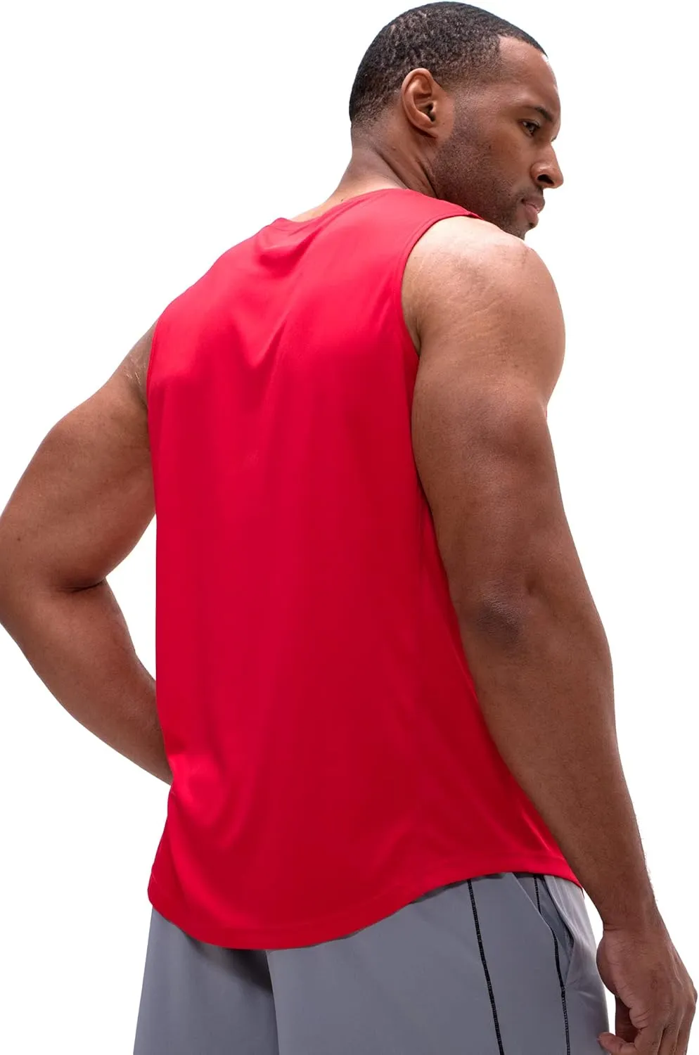 DEVOPS Men's Relaxed-Fit Workout Loungewear Gym Tank Top Sleeveless
