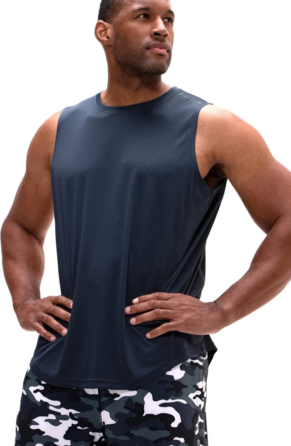 DEVOPS Men's Relaxed-Fit Workout Loungewear Gym Tank Top Sleeveless