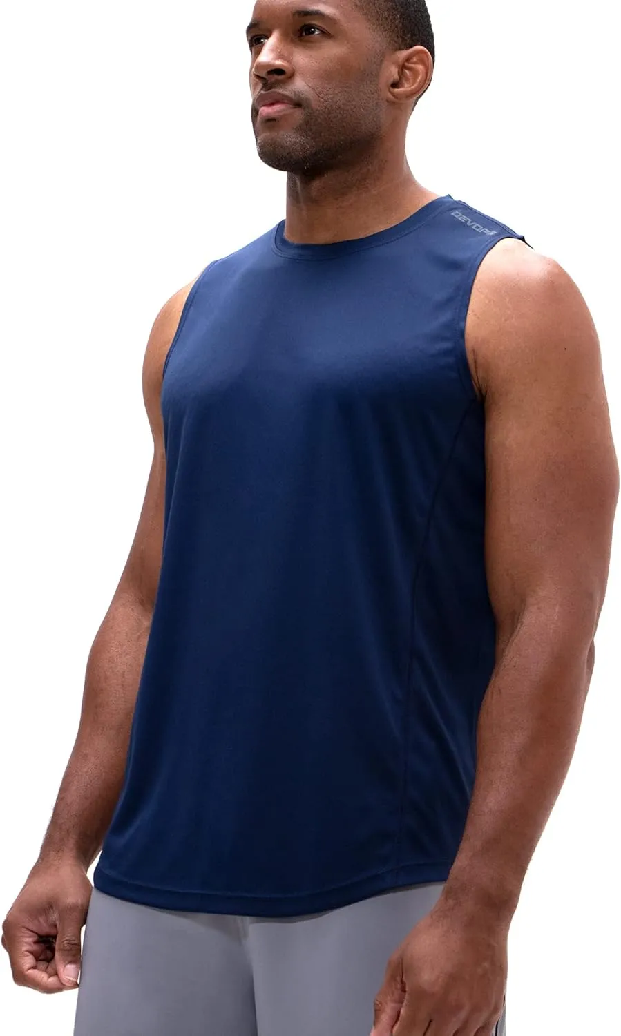 DEVOPS Men's Relaxed-Fit Workout Loungewear Gym Tank Top Sleeveless