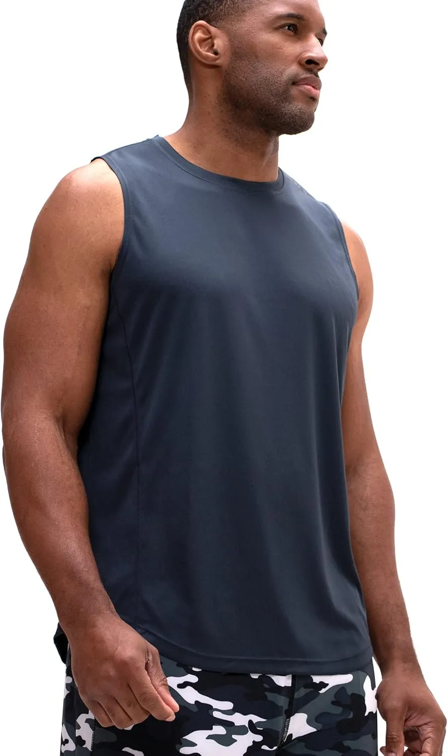 DEVOPS Men's Relaxed-Fit Workout Loungewear Gym Tank Top Sleeveless