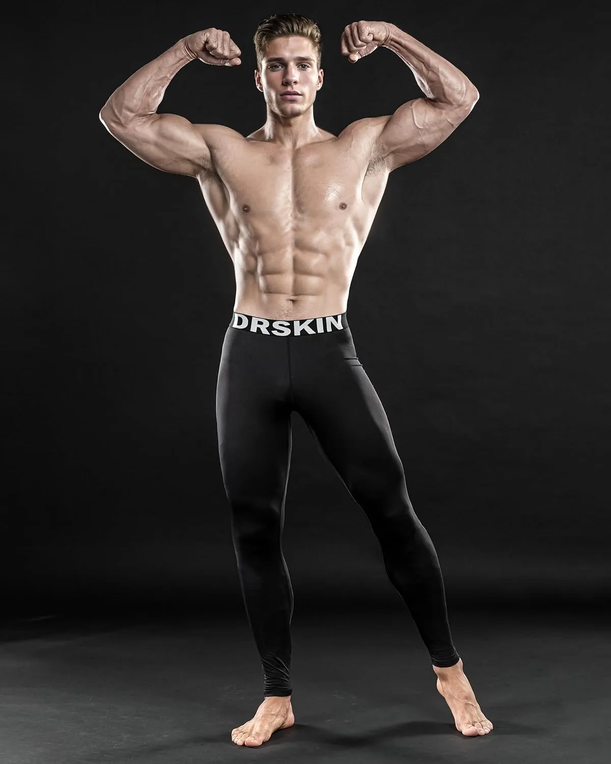 DRSKIN 5, 4, 3 or 1 Pack Men??s Compression Pants Tights Leggings Sports Baselayer Running Athletic Workout Active