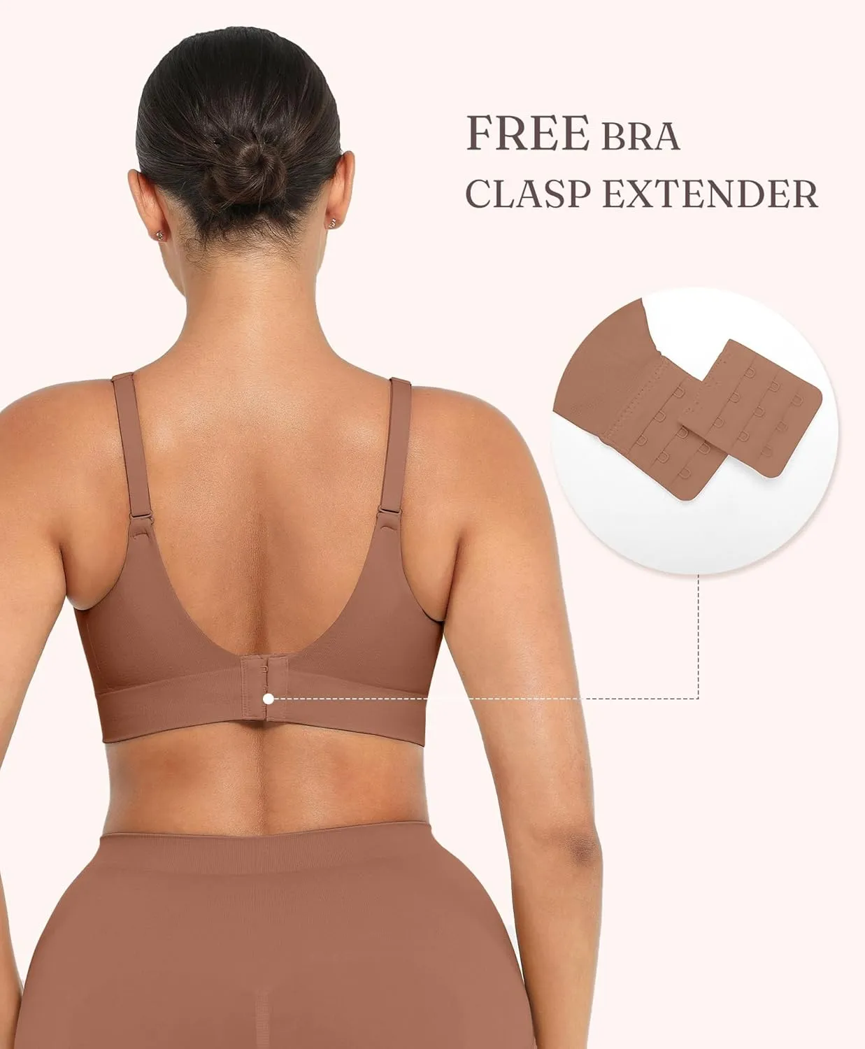 FeelinGirl Wireless Supportive Bra for Women, Seamless Comfort Bralettes No Underwire Full Coverage Everyday Bras