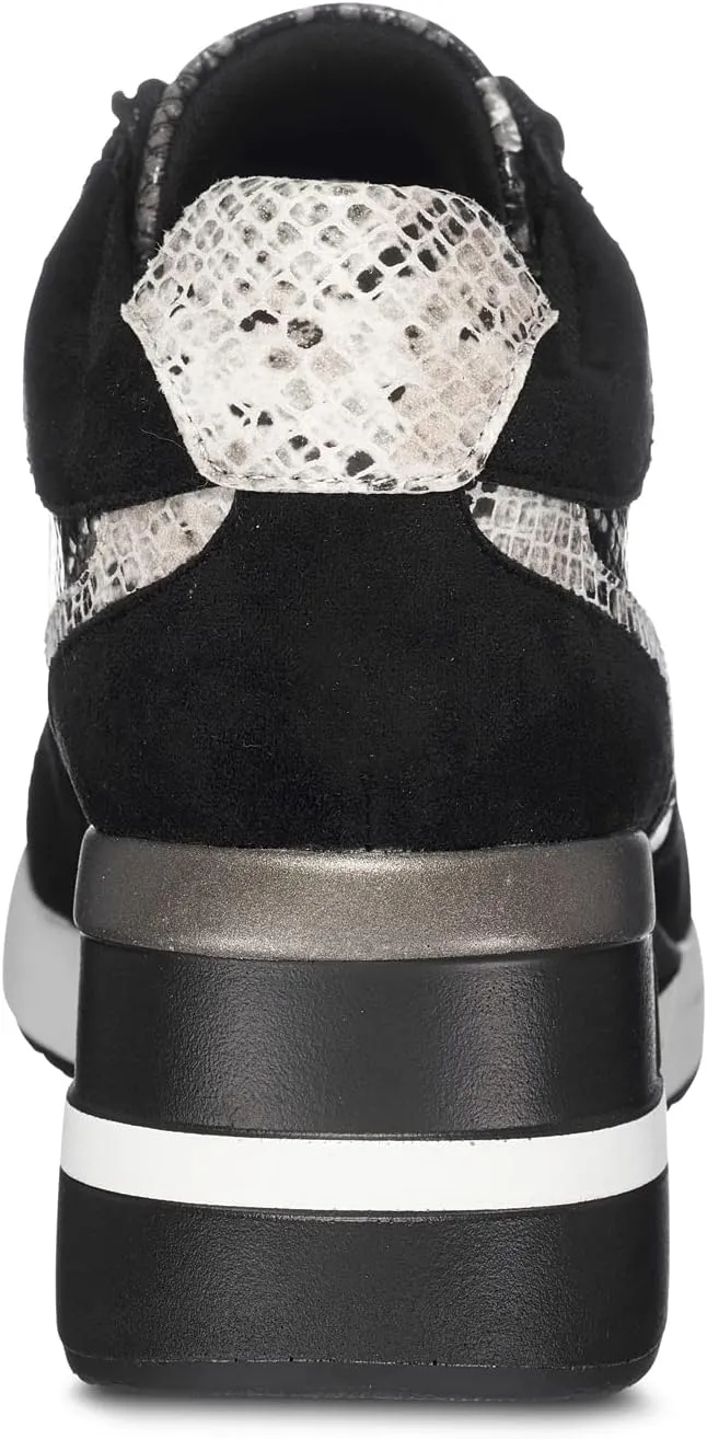 GC Shoes Low Top Fashion Wedge Sneakers for Women, Hidden Heel Sneaker Boots, Sporty Platform Bootie