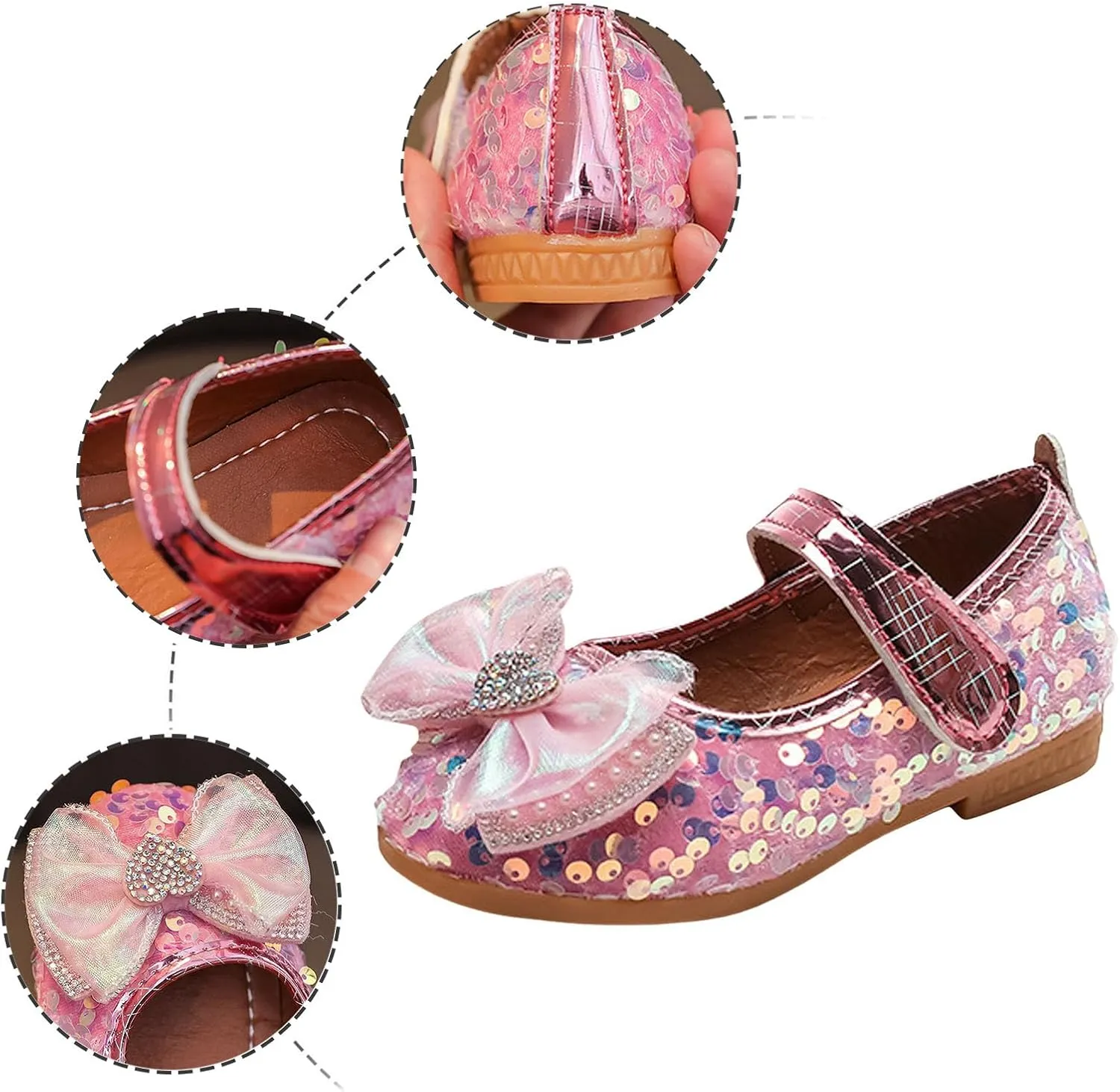 Girls Flat Dress Shoes School Oxfords Marry Jane Soft Sole PU Leather Newborn Infant First Walker Loafers Prewalker