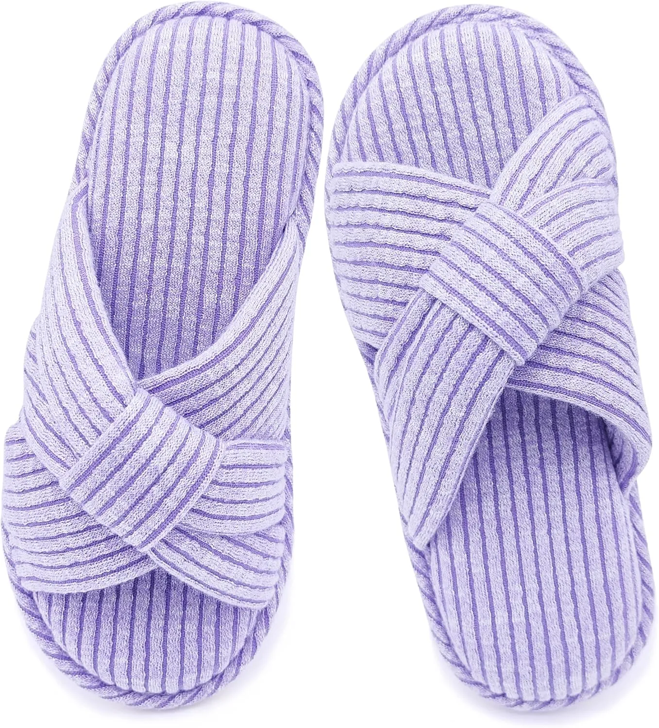 Jerzmy Crossband Slippers for Women, Cute Memory Foam Woman House Slippers Cozy Cushioned Ladies Home Shoes for Bedroom Indoor