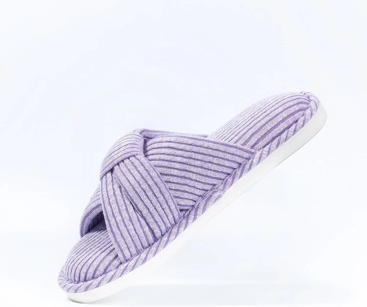 Jerzmy Crossband Slippers for Women, Cute Memory Foam Woman House Slippers Cozy Cushioned Ladies Home Shoes for Bedroom Indoor
