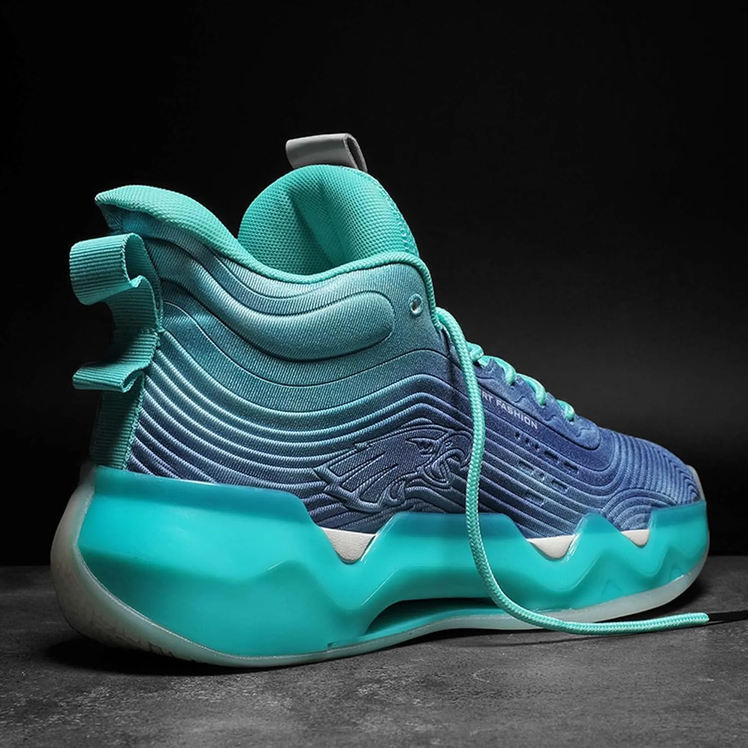 Mens Basketball Sports Shoes Lightweight Breathable Non Slip Comfortable Cushioning Elevator Sneakers for Running Walking