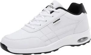 Mens Breathable Lace Up Running Shoes Breathable and Light Outdoor Comfy Walking Shoe Comfortable Stretch Shoes