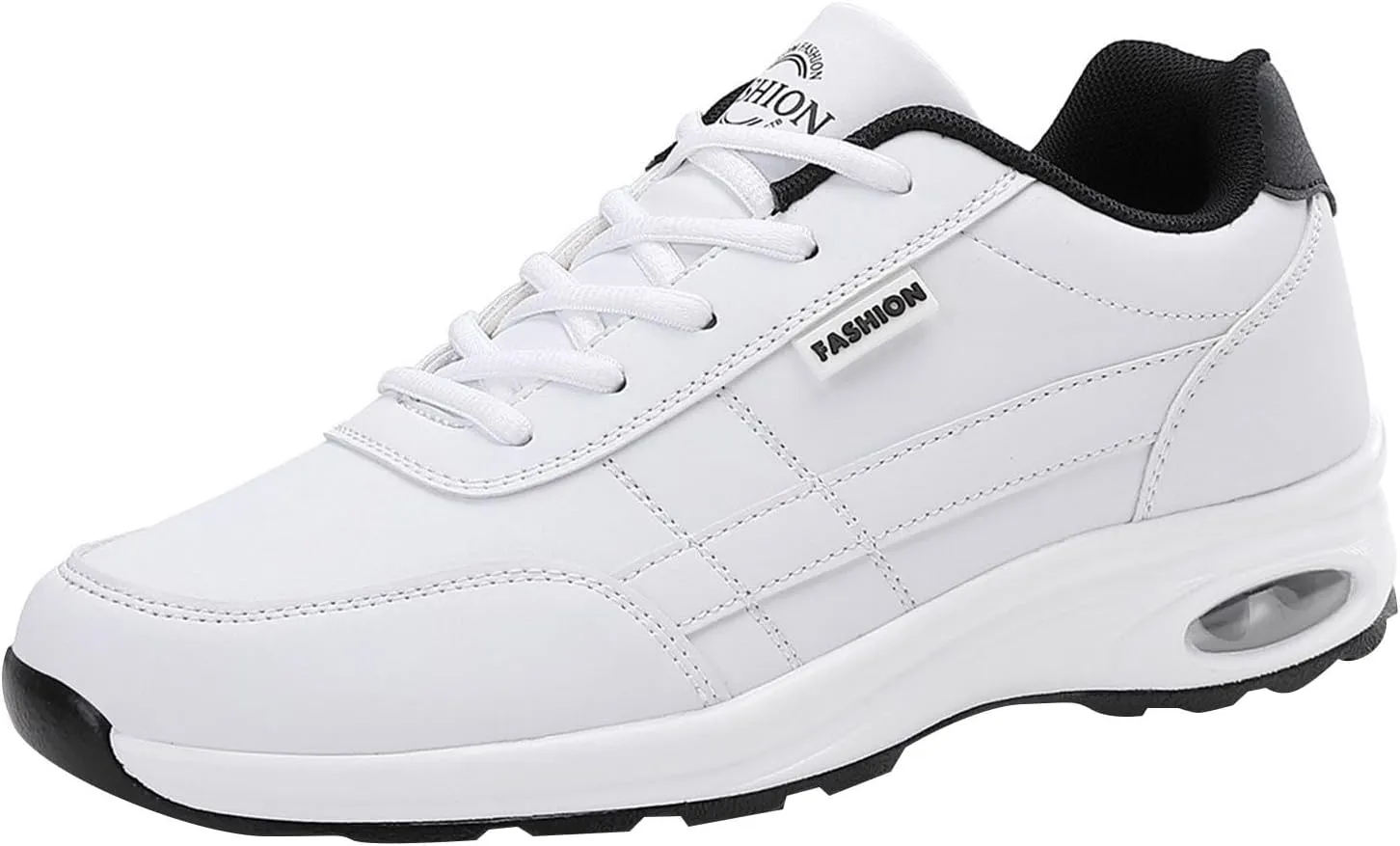 Mens Breathable Lace Up Running Shoes Breathable and Light Outdoor Comfy Walking Shoe Comfortable Stretch Shoes