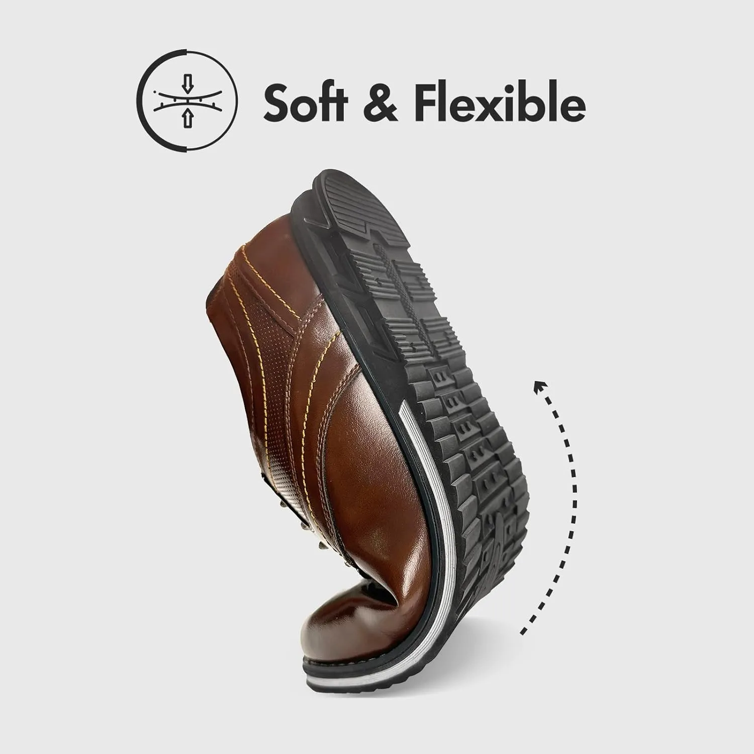 Mens Dress Shoes Casual Oxford Derby Orthopedic Leather Shoes Comfortable Walking Sneakers Business Office Loafers Work Flats