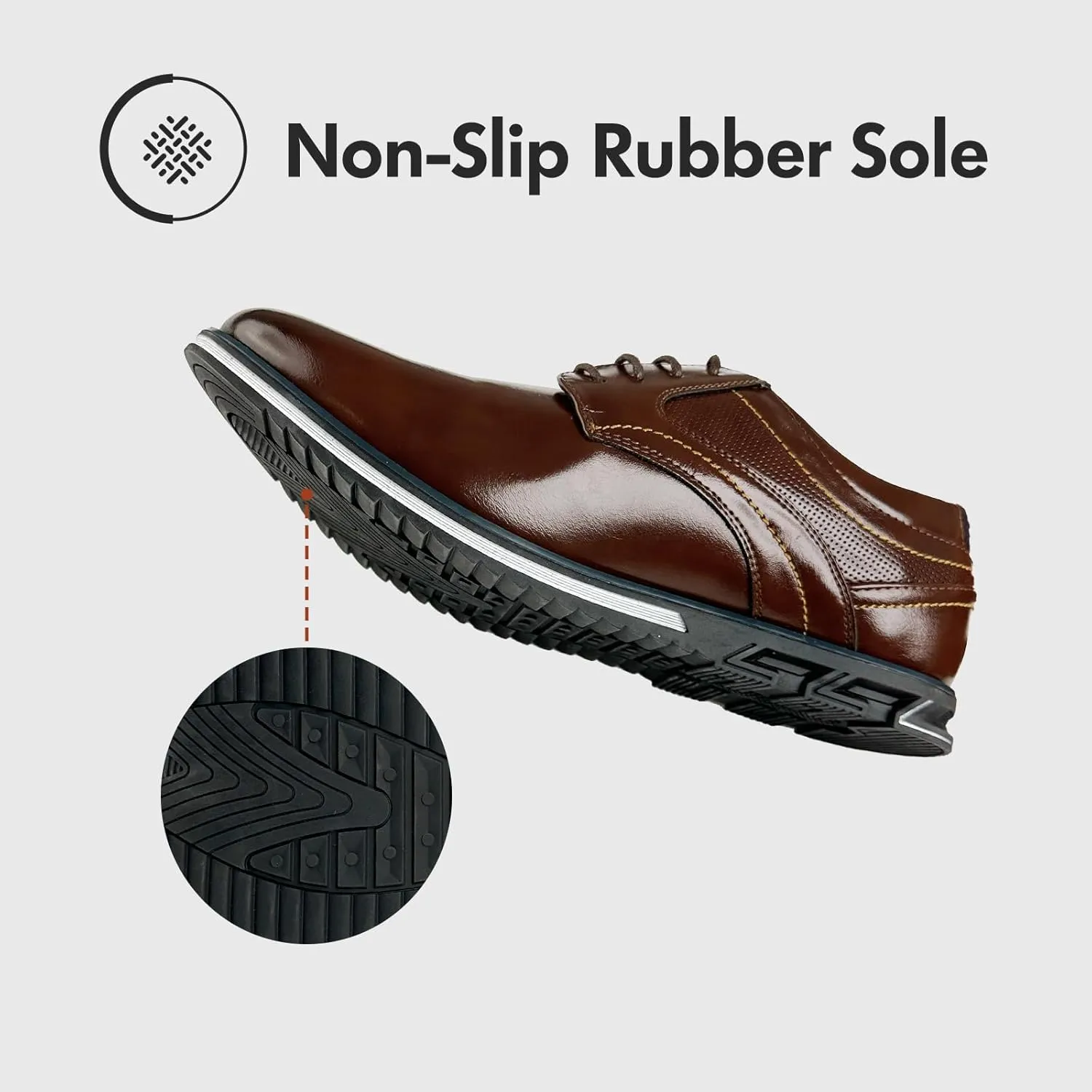 Mens Dress Shoes Casual Oxford Derby Orthopedic Leather Shoes Comfortable Walking Sneakers Business Office Loafers Work Flats