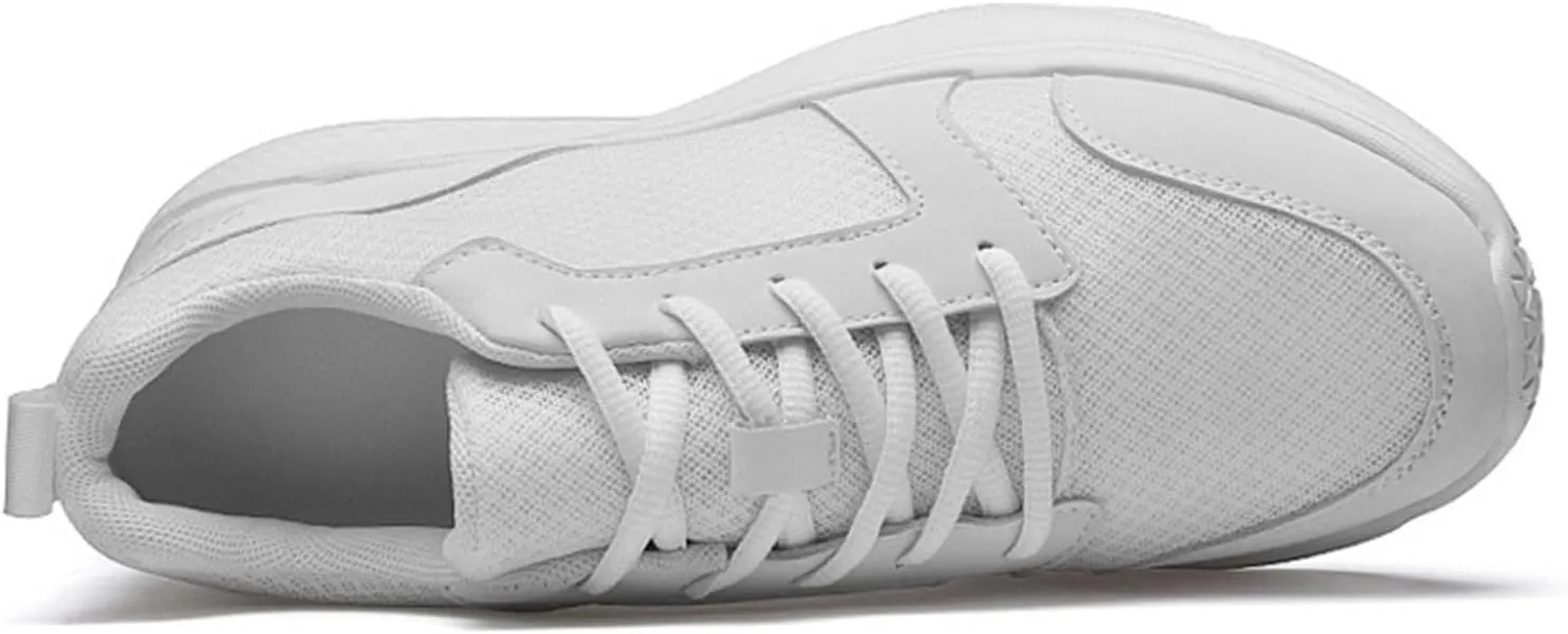 Men's Elevator Sneakers Shoes 4 Inches Invisible Height Increase Low Top Lightweight Athletic Casual Shoes for Men