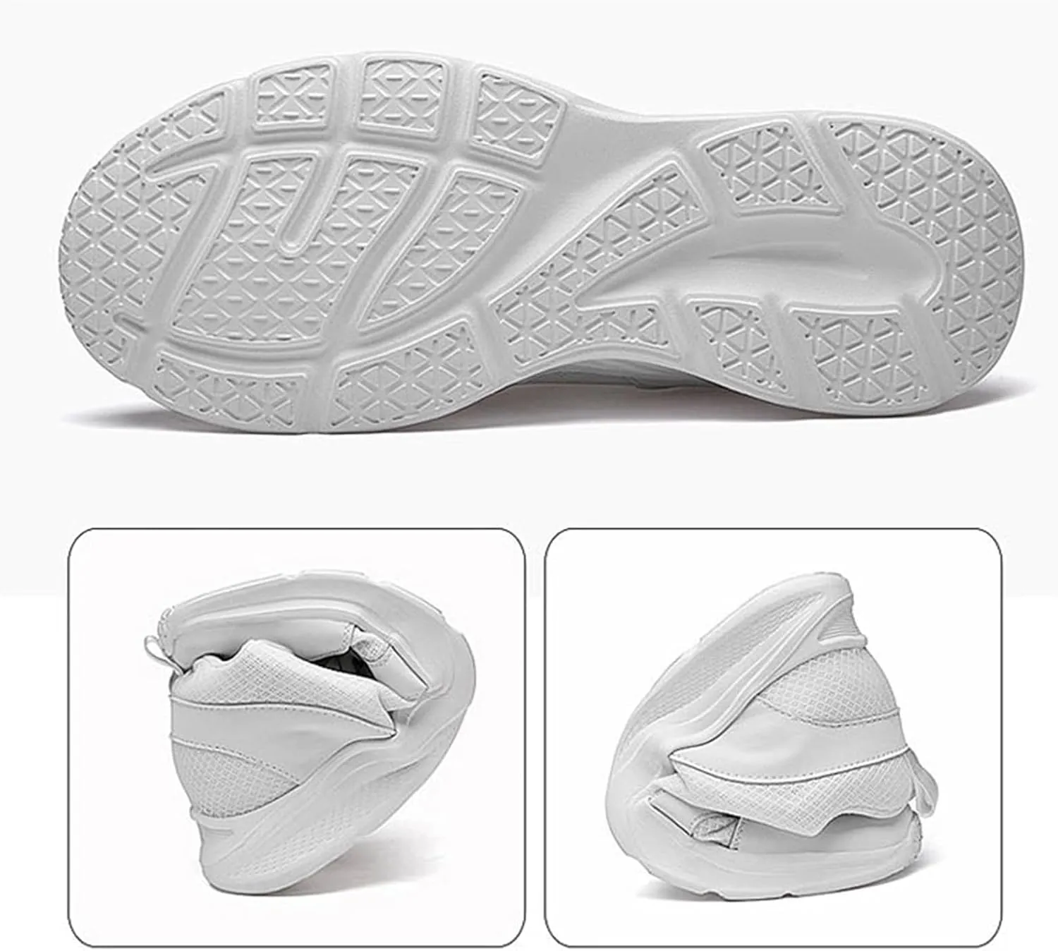 Men's Elevator Sneakers Shoes 4 Inches Invisible Height Increase Low Top Lightweight Athletic Casual Shoes for Men