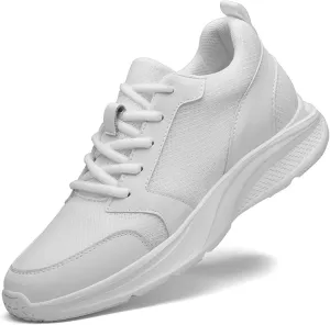 Men's Elevator Sneakers Shoes 4 Inches Invisible Height Increase Low Top Lightweight Athletic Casual Shoes for Men