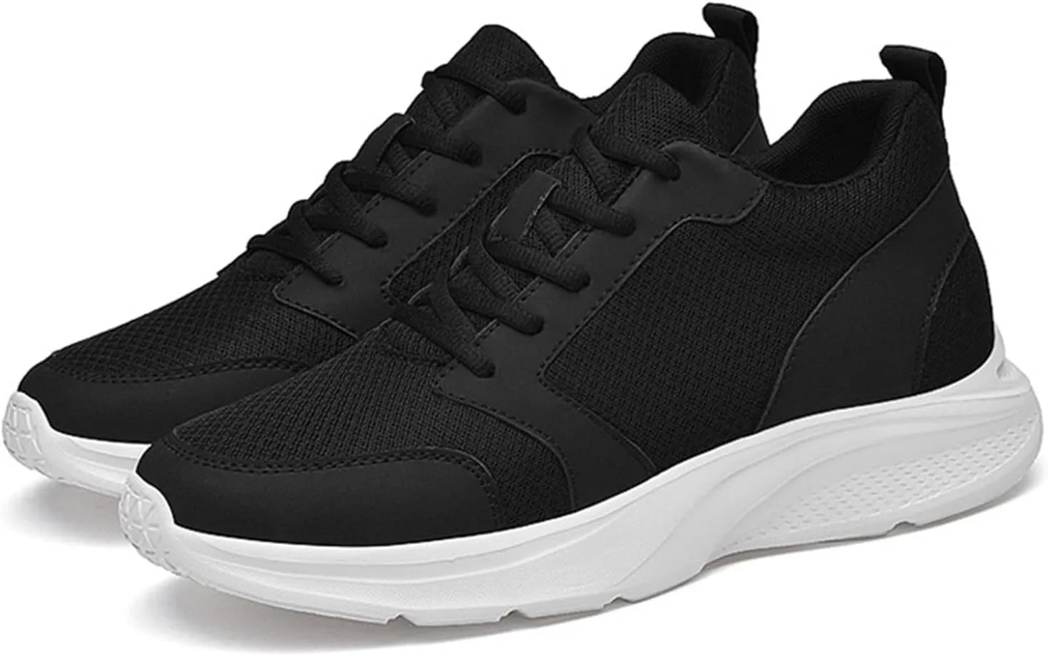 Men's Elevator Sneakers Shoes 4 Inches Invisible Height Increase Low Top Lightweight Athletic Casual Shoes for Men