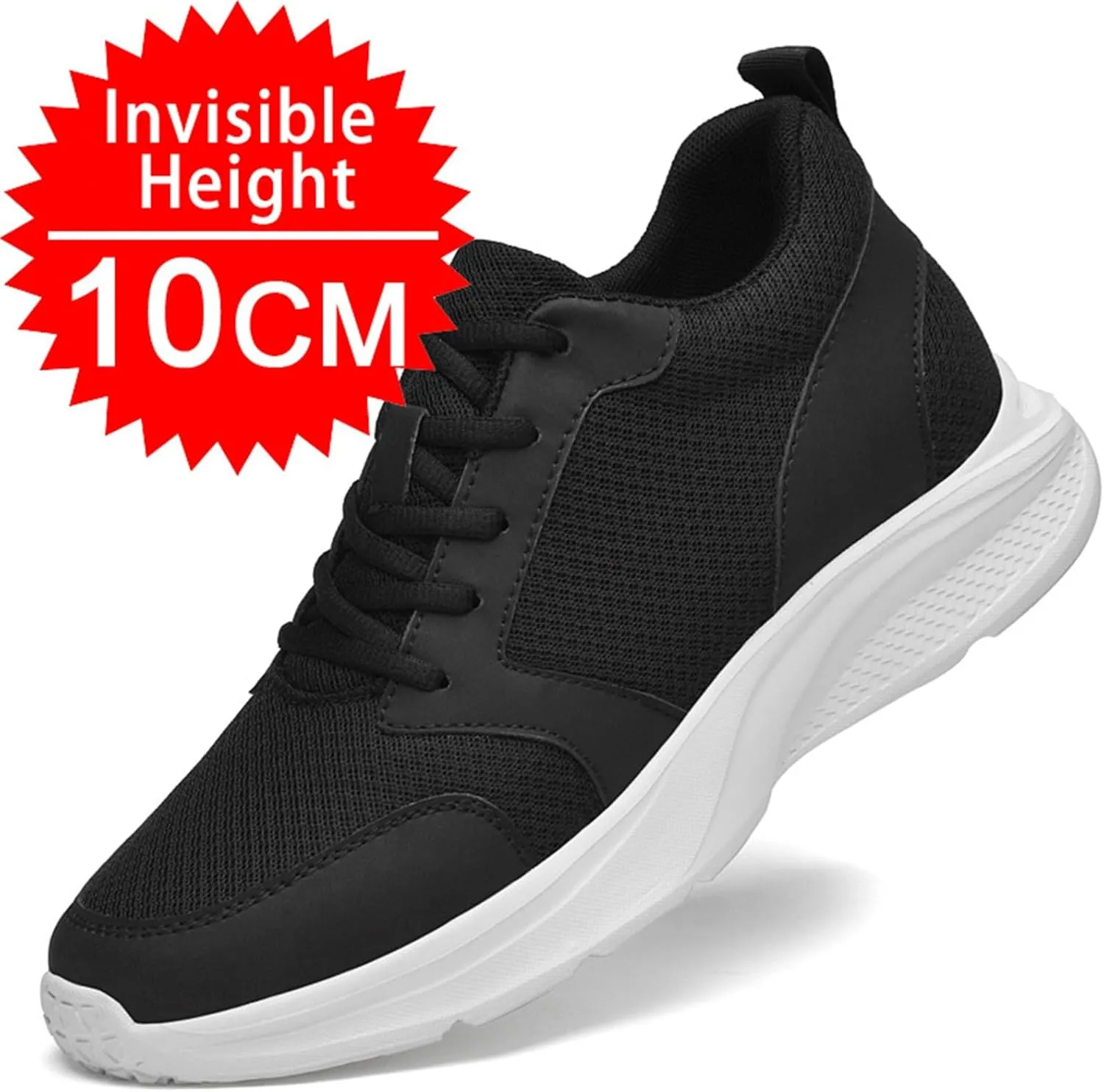 Men's Elevator Sneakers Shoes 4 Inches Invisible Height Increase Low Top Lightweight Athletic Casual Shoes for Men