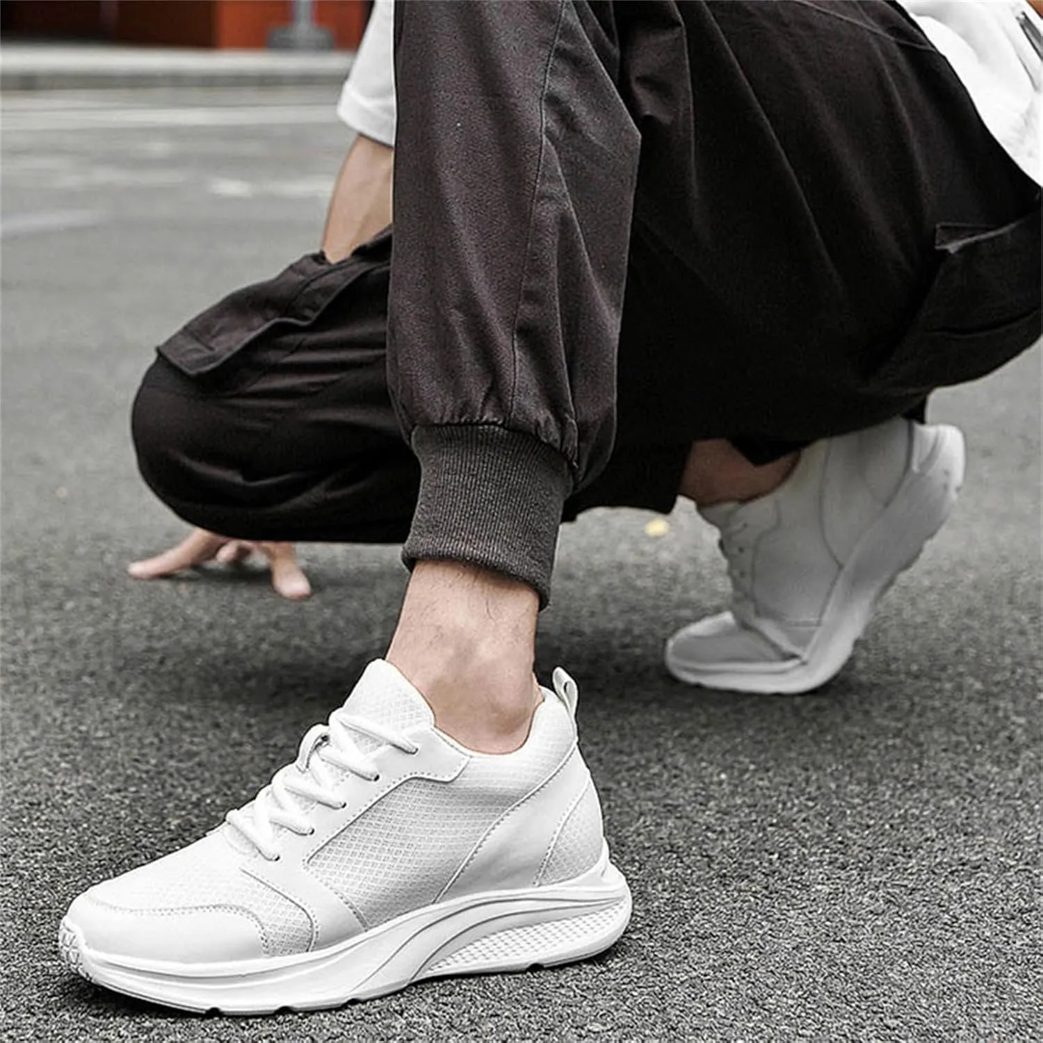 Men's Elevator Sneakers Shoes 4 Inches Invisible Height Increase Low Top Lightweight Athletic Casual Shoes for Men