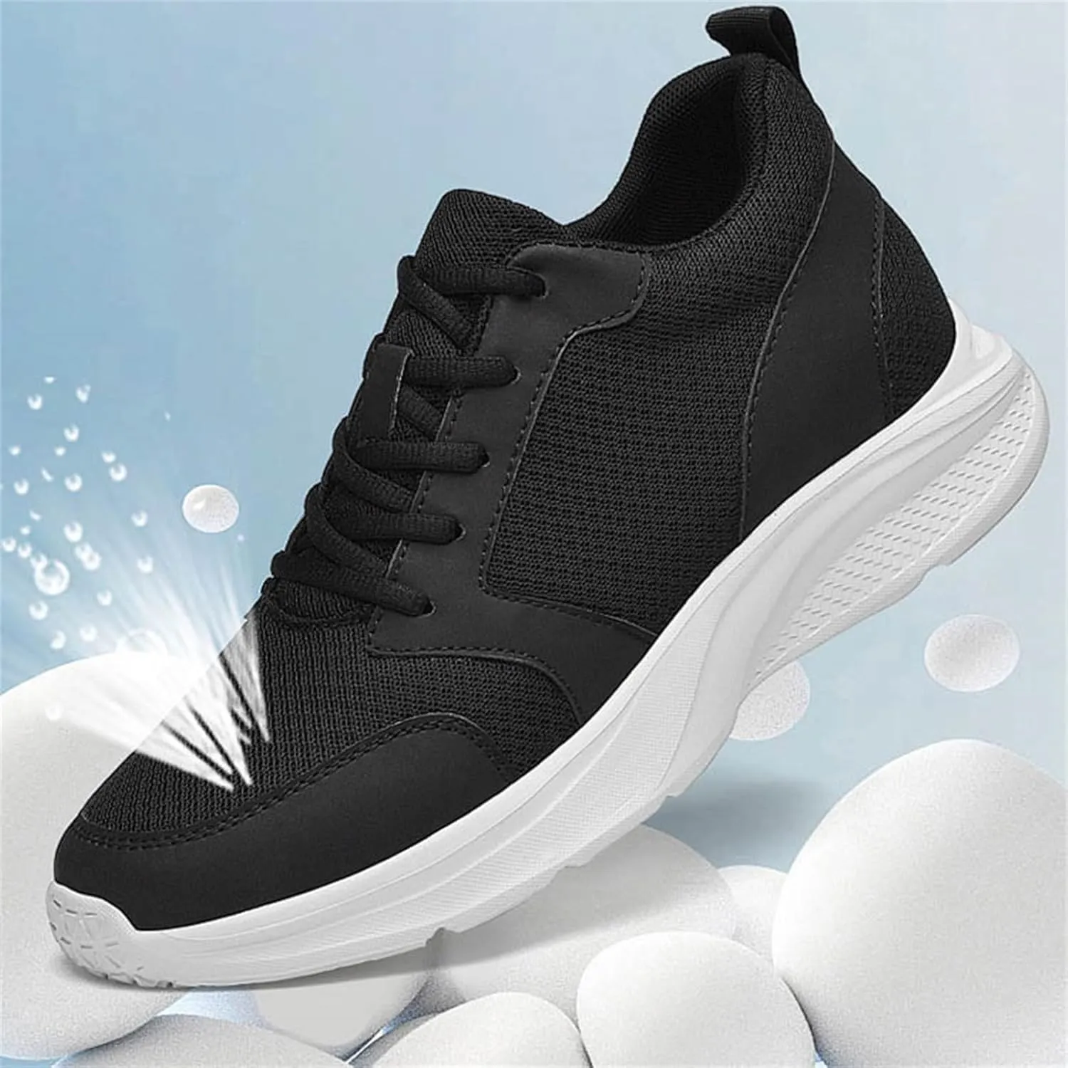 Men's Elevator Sneakers Shoes 4 Inches Invisible Height Increase Low Top Lightweight Athletic Casual Shoes for Men