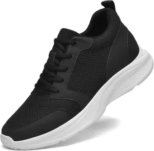 Men's Elevator Sneakers Shoes 4 Inches Invisible Height Increase Low Top Lightweight Athletic Casual Shoes for Men