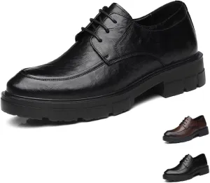 Men's Loafers Dress Shoes 1.96" Invisible Height Increasing Elevator Shoes Lace-Up Fashion Platform Formal Anti-Slip Elevator Business Oxfords