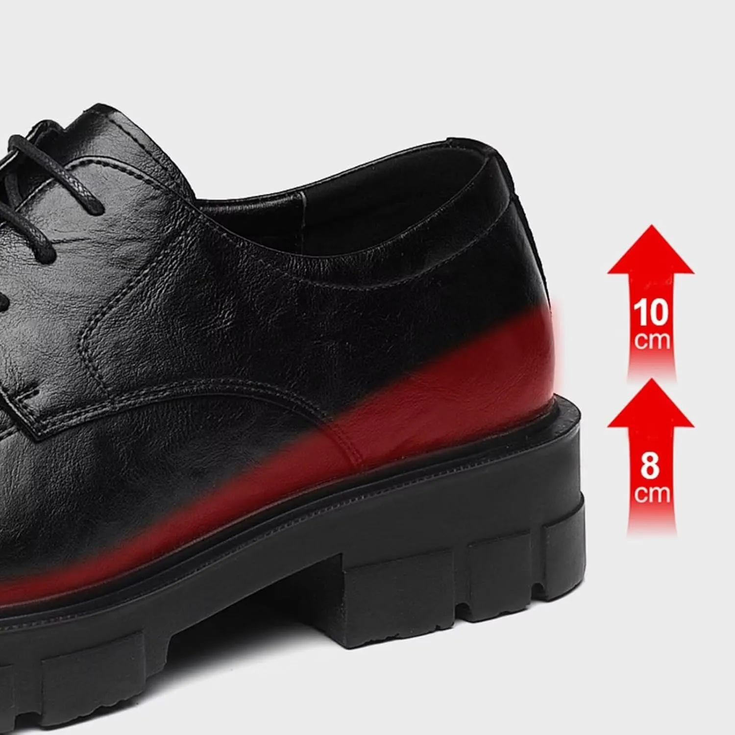 Men's Loafers Dress Shoes 1.96" Invisible Height Increasing Elevator Shoes Lace-Up Fashion Platform Formal Anti-Slip Elevator Business Oxfords