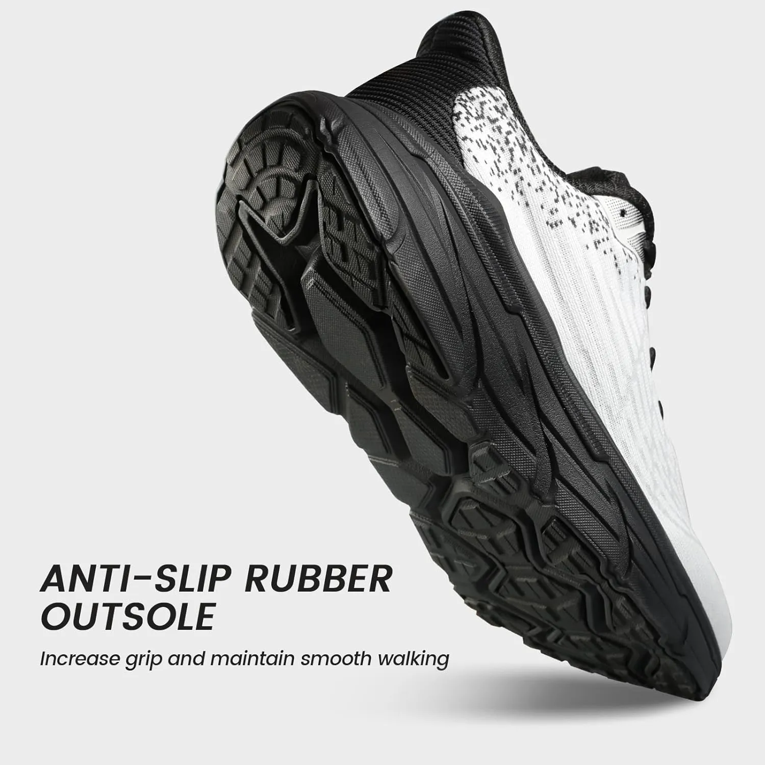 Mens Slip On Walking Shoes Running Tennis Shoes for Athletic Workout Gym Casual Non Slip Training Sneakers Breathable Knit Upper Indoor Outdoor