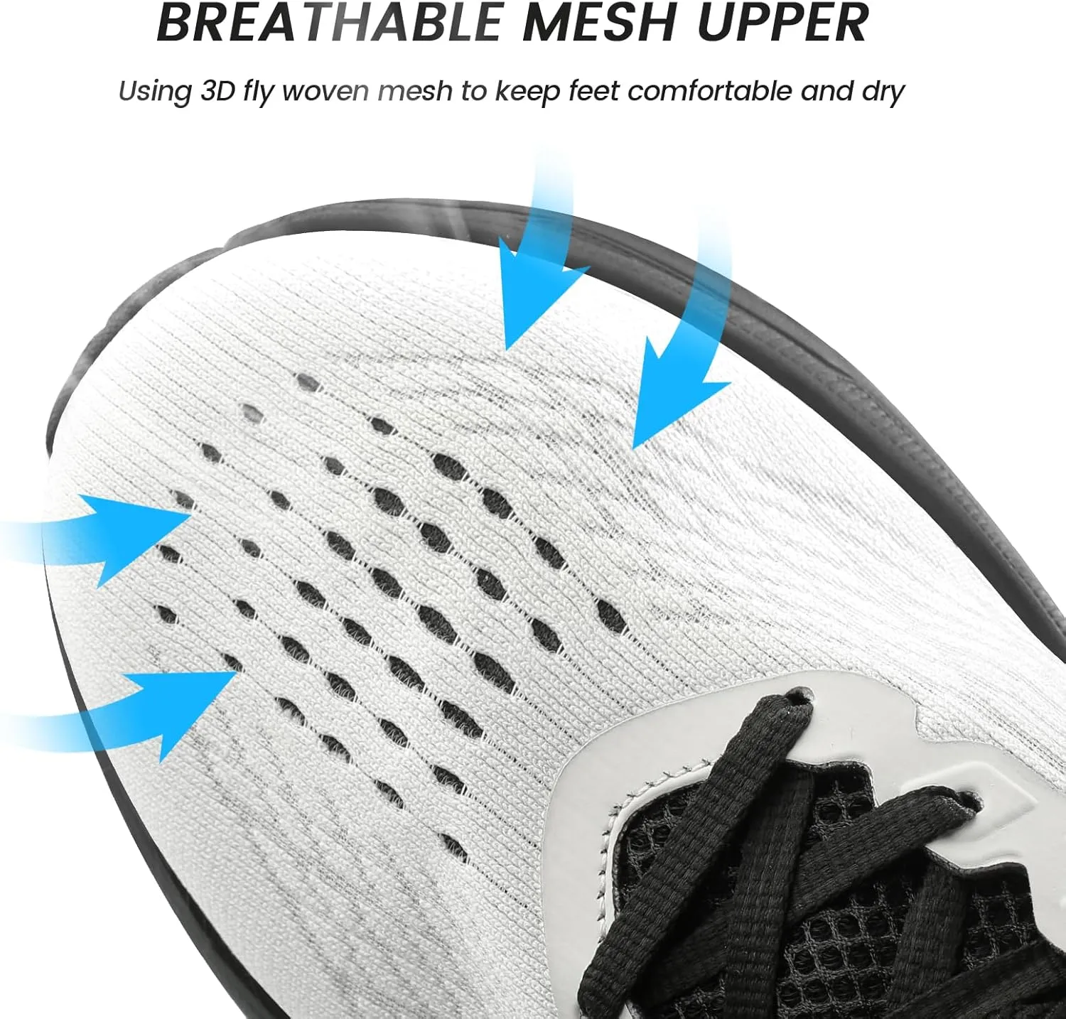 Mens Slip On Walking Shoes Running Tennis Shoes for Athletic Workout Gym Casual Non Slip Training Sneakers Breathable Knit Upper Indoor Outdoor