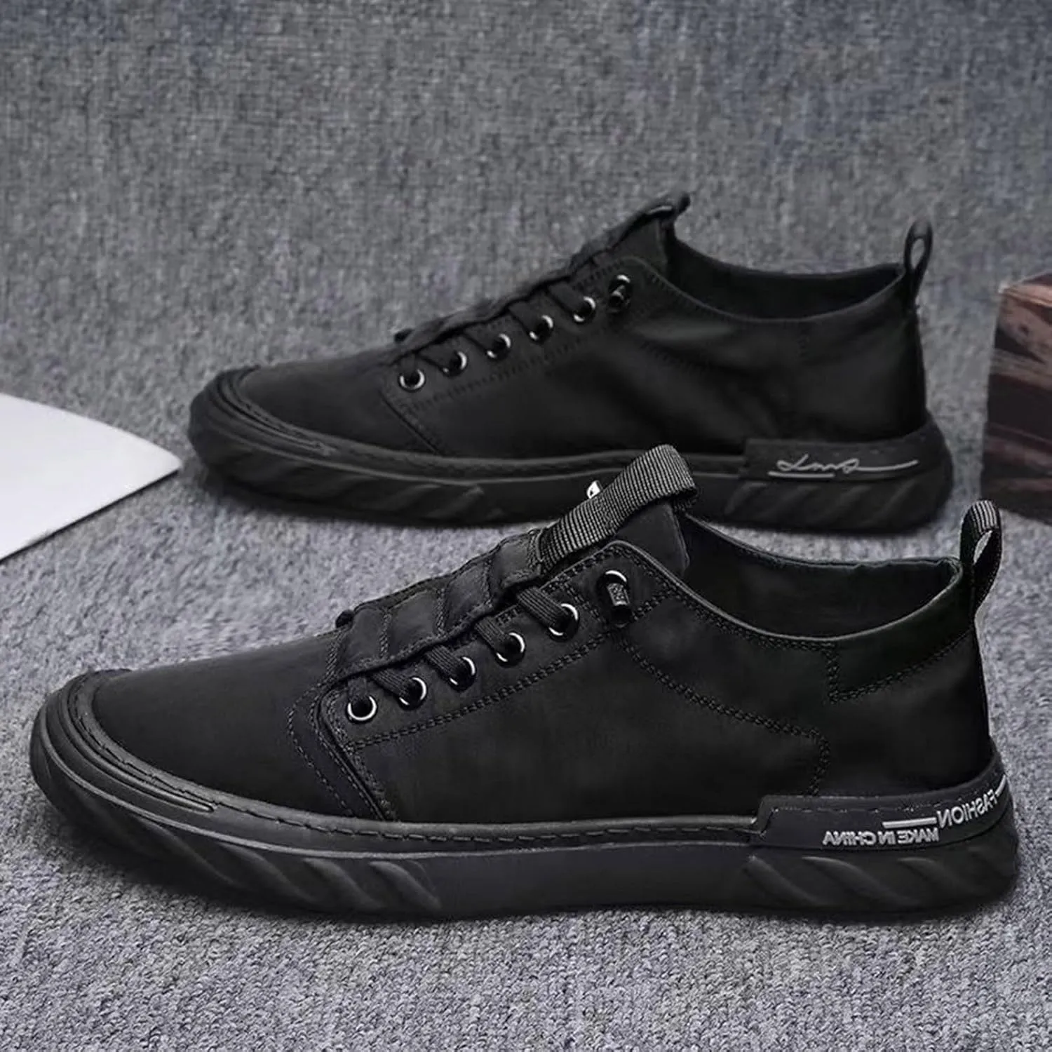Non Slip Work Sport Shoes for Men Trendy Versatile Shoes Casual Versatile Canvas Shoes Arch Support Shoes