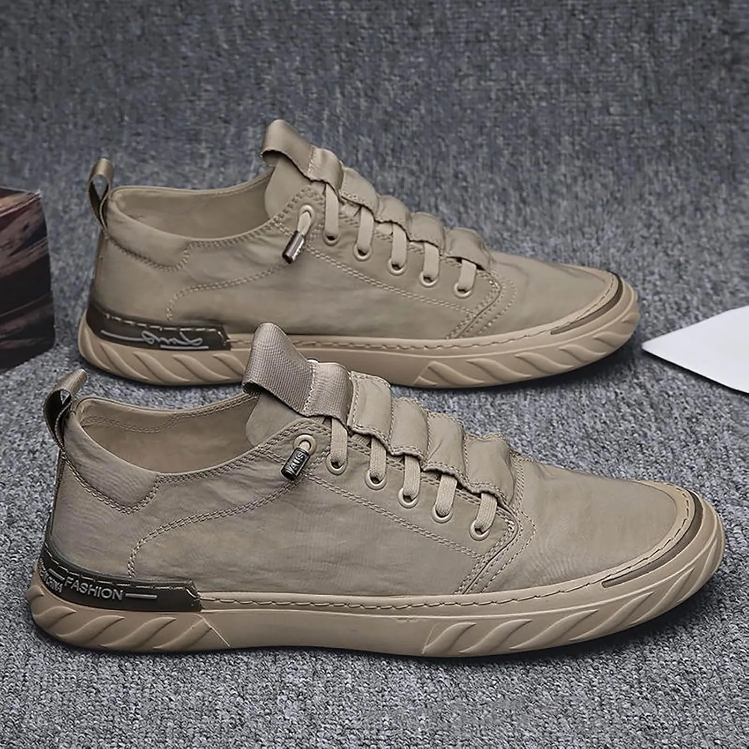Non Slip Work Sport Shoes for Men Trendy Versatile Shoes Casual Versatile Canvas Shoes Arch Support Shoes