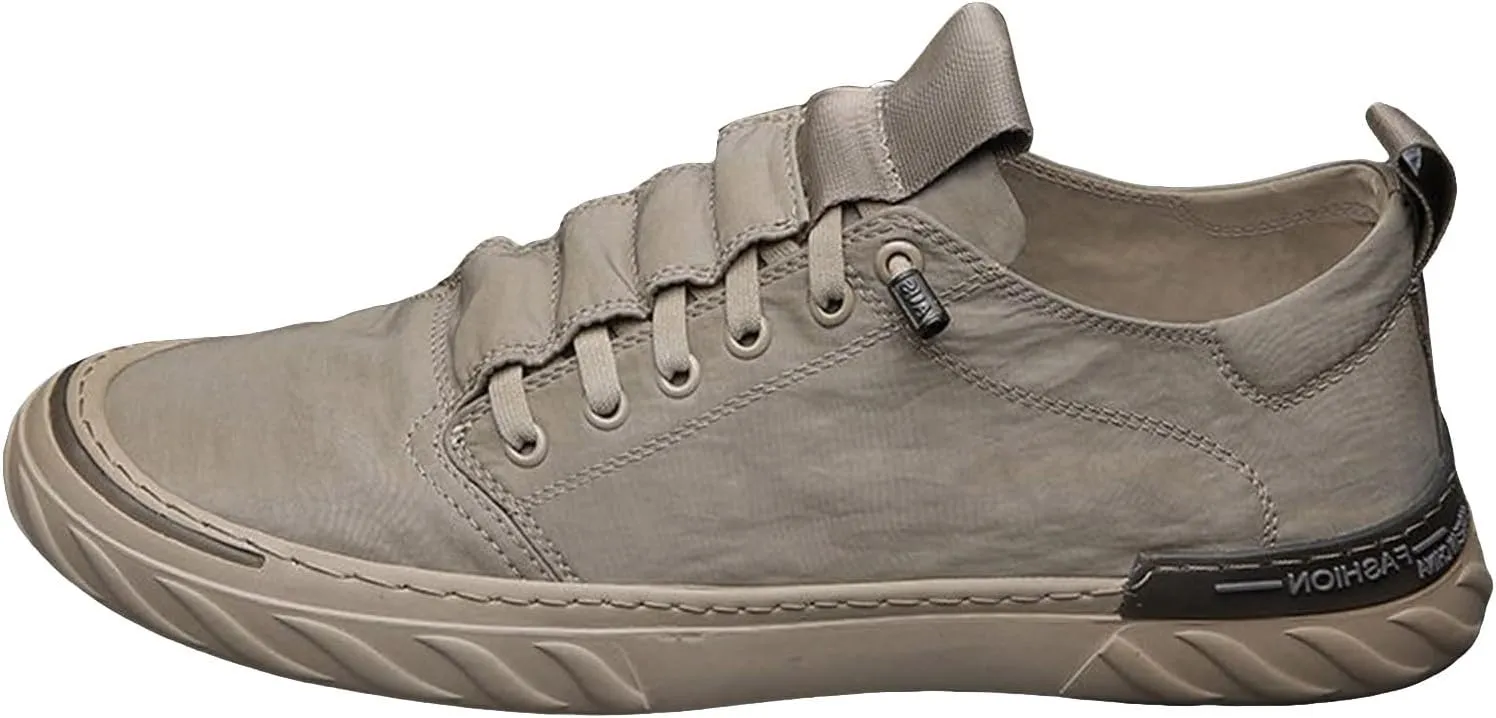 Non Slip Work Sport Shoes for Men Trendy Versatile Shoes Casual Versatile Canvas Shoes Arch Support Shoes