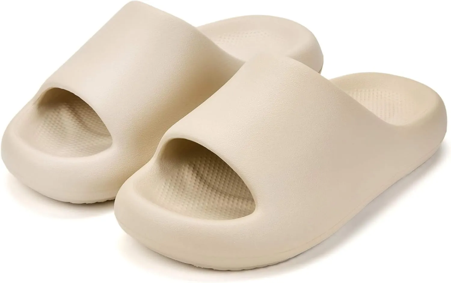 Pillow Slippers for Women and Men, Cloud Slides Shower Sandals House Shoes, Comfy and Cushioned Thick Sole