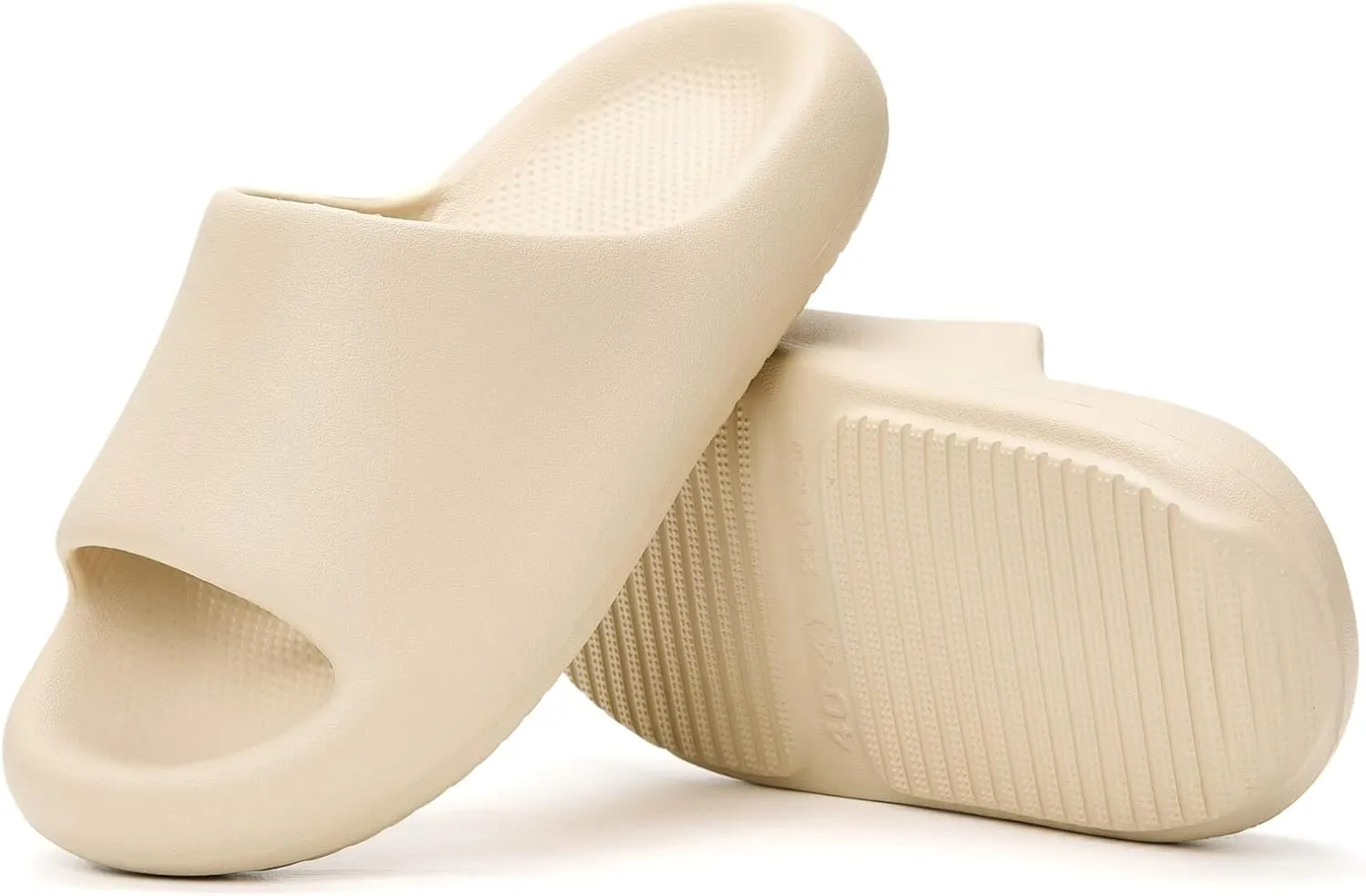 Pillow Slippers for Women and Men, Cloud Slides Shower Sandals House Shoes, Comfy and Cushioned Thick Sole