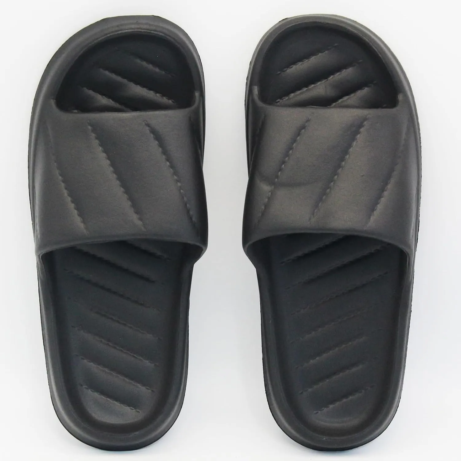 Pillow Slippers for Women and Men, Home Wear Cloud Slides Shower Sandals, Cushioned Ultra Lightweight Soft Sole Quick Dry House Shoes