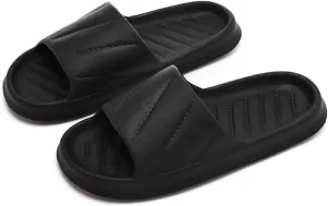Pillow Slippers for Women and Men, Home Wear Cloud Slides Shower Sandals, Cushioned Ultra Lightweight Soft Sole Quick Dry House Shoes