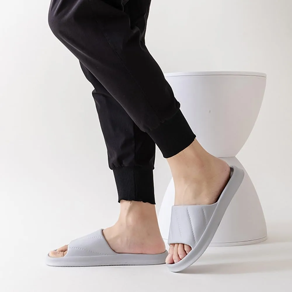 Pillow Slippers for Women and Men, Home Wear Cloud Slides Shower Sandals, Cushioned Ultra Lightweight Soft Sole Quick Dry House Shoes