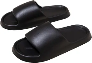 Pillow Slippers for Women and Men, House Cloud Slides Shower Sandals, Cushioned Thick Soft Sole Quick Dry Home Shoes