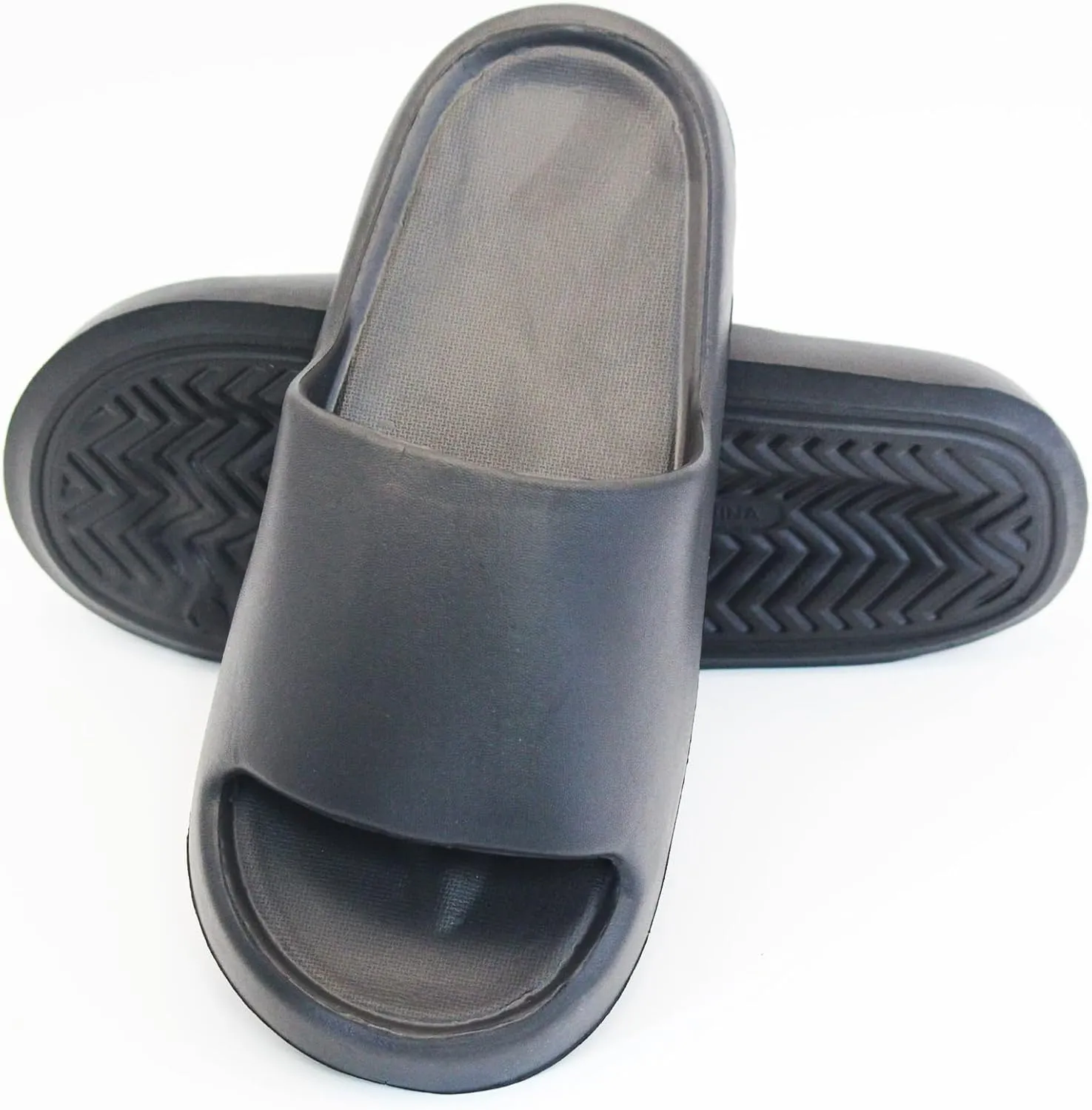 Pillow Slippers for Women and Men, House Cloud Slides Shower Sandals, Cushioned Thick Soft Sole Quick Dry Home Shoes