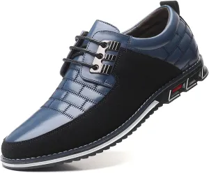 Recyphi Mens Oxford Derby Orthopedic Leather Shoes Formal Luxury Business Dress Shoes Lace-up Walking Driving Loafers Dress Sneakers