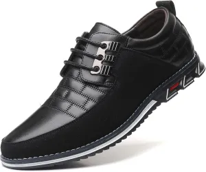 Recyphi Mens Oxford Derby Orthopedic Leather Shoes Formal Luxury Business Dress Shoes Lace-up Walking Driving Loafers Dress Sneakers