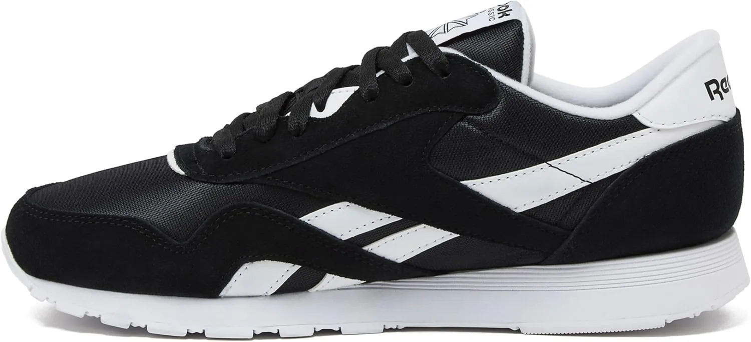 Reebok Mens Classic Cushioned Footbed Faux Leather Running & Training Shoes