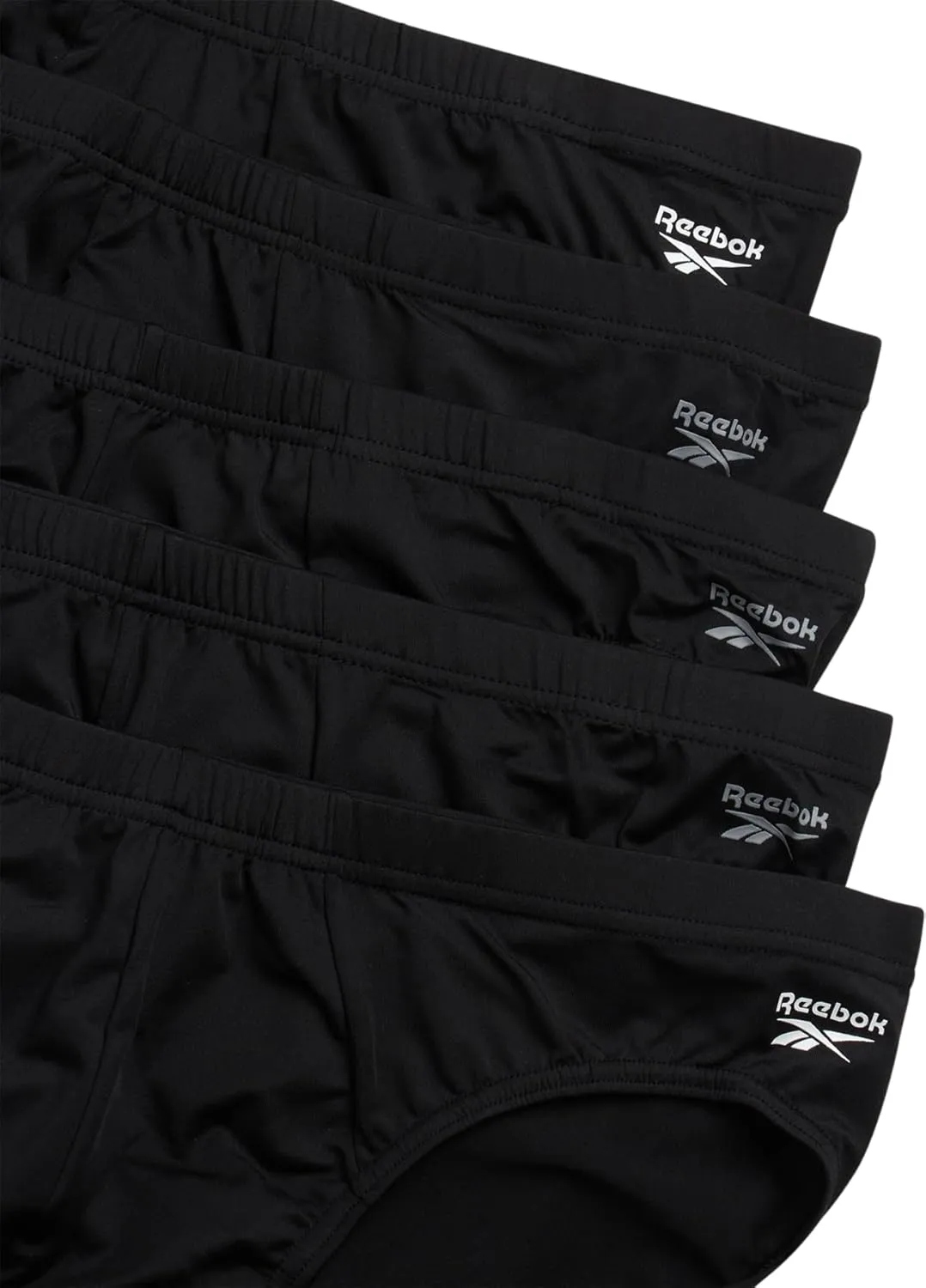 Reebok Mens Underwear Briefs - 5 Pack Quick Dry Soft Stretch Low Rise Briefs for Men - Performance Mens Athletic Underwear